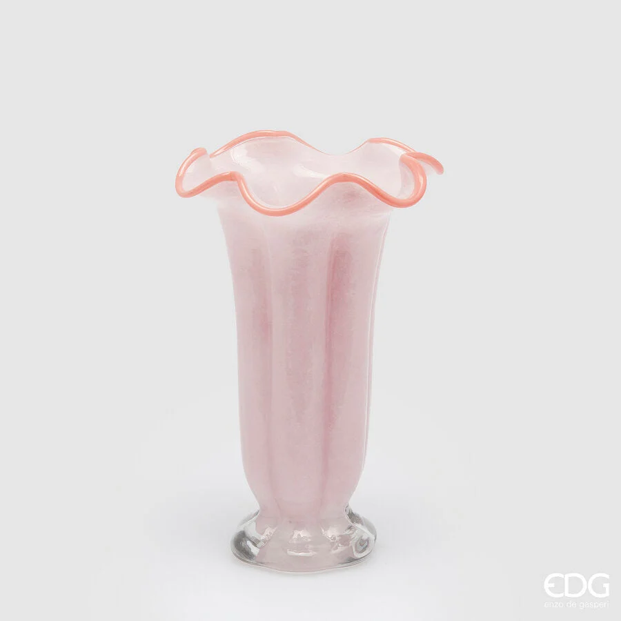 EDG Enzo De Gasperi Vaso Campanula H 30 Cm D 19 Cm Pink