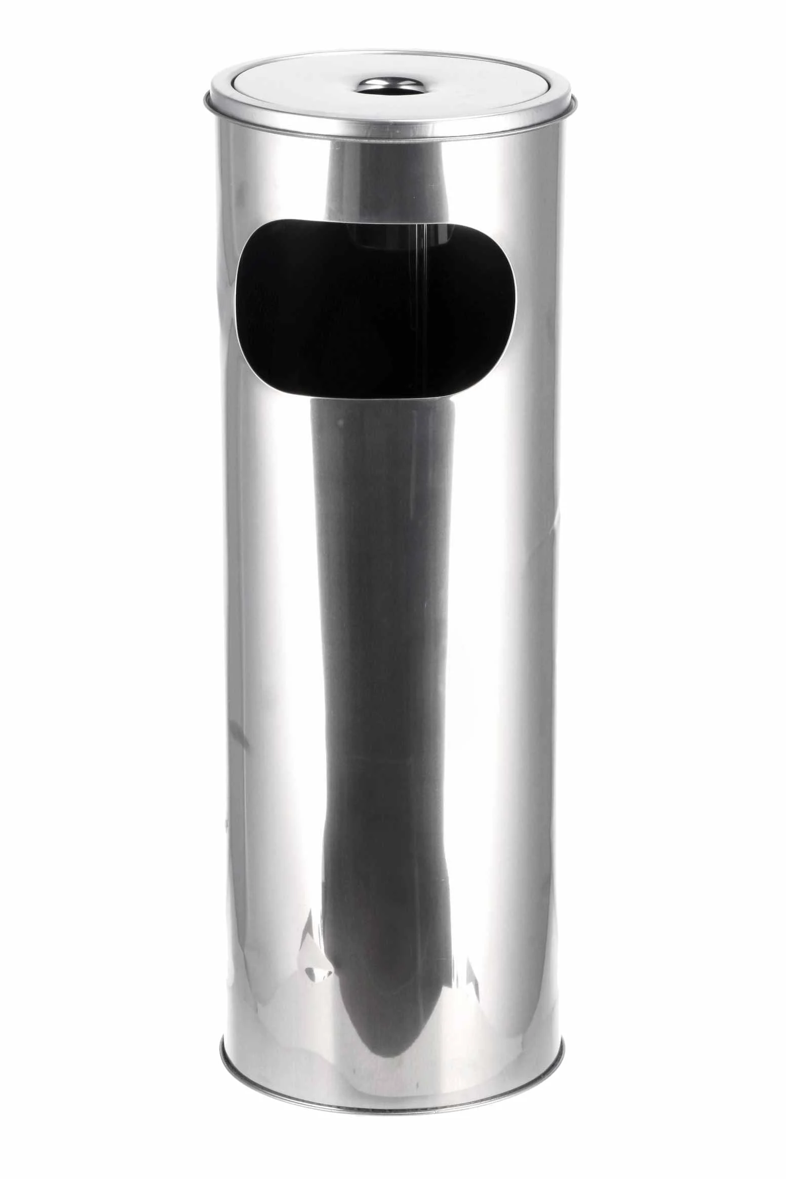 Ad Trend Pattumiera Posacenere D 20,5 Cm H 59 Cm Silver