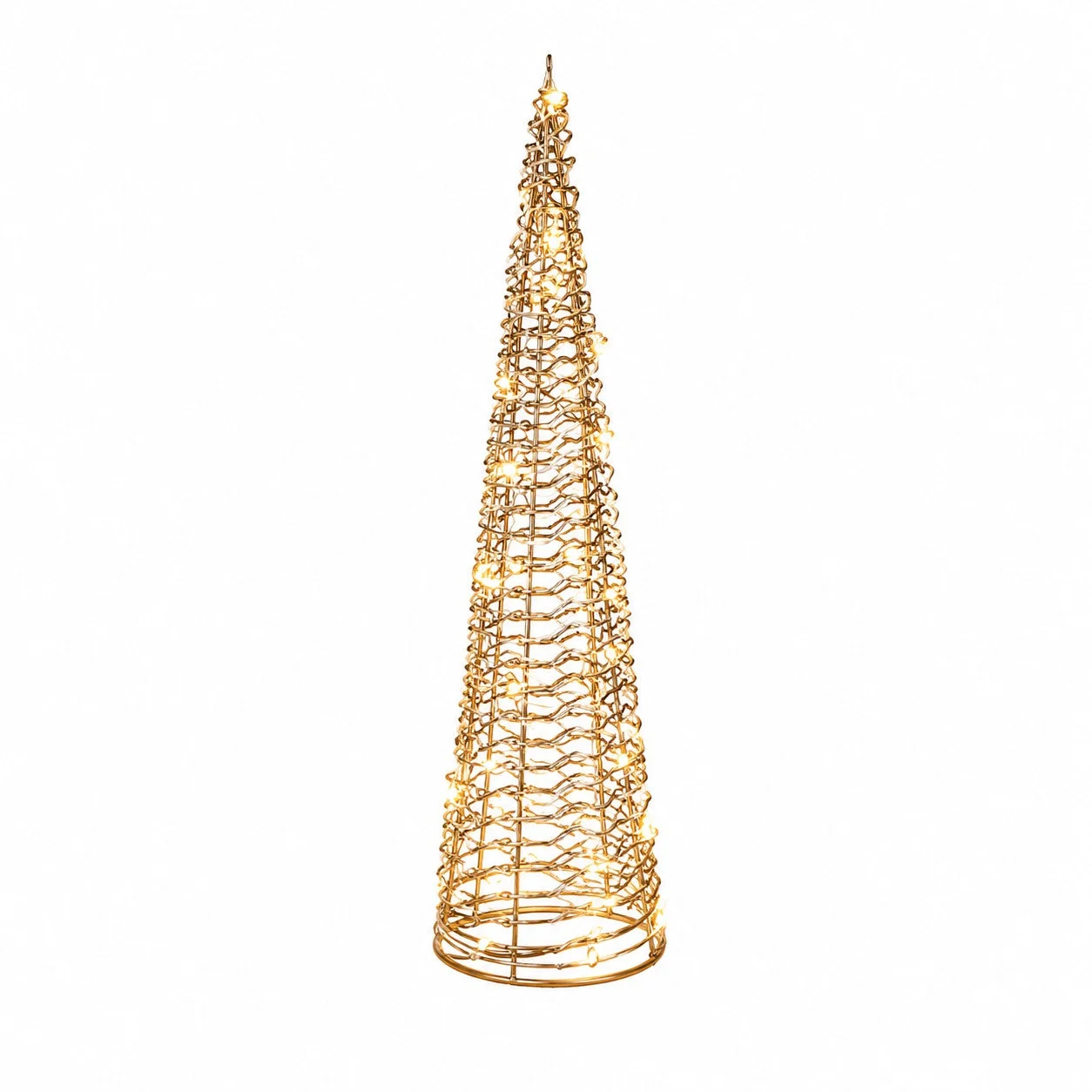Ad Trend Albero di Natale Oro 40 LED H 80 Cm Luce calda