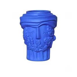 MAGNA GRAECIA VASO IN TERRACOTTA MAN BLU