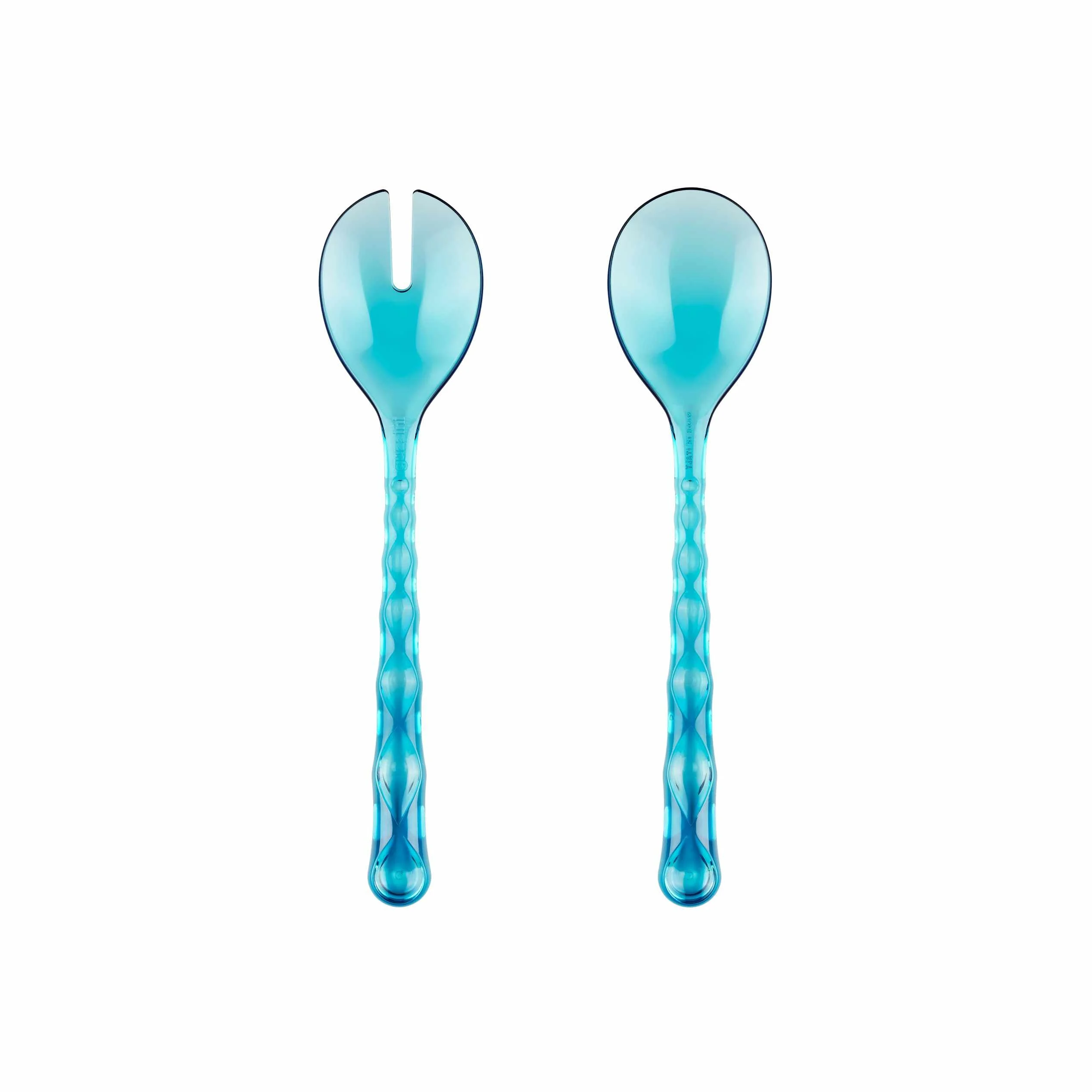 GUZZINI Posate Insalata Vanity Bio-Based Azzurro Mare