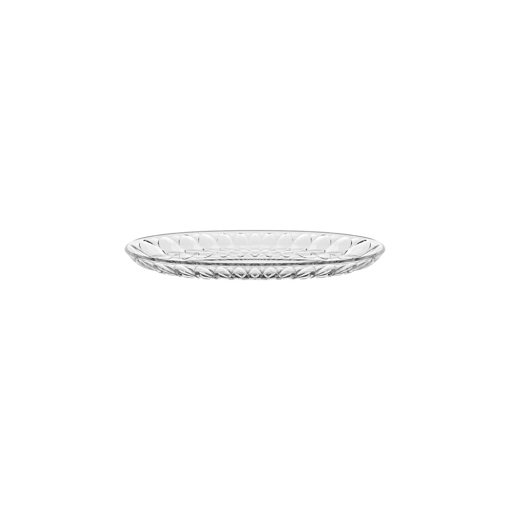 GUZZINI Vassoio Ovale Piccolo Vanity Bio-Based 32 x 19,5 Cm Trasparente