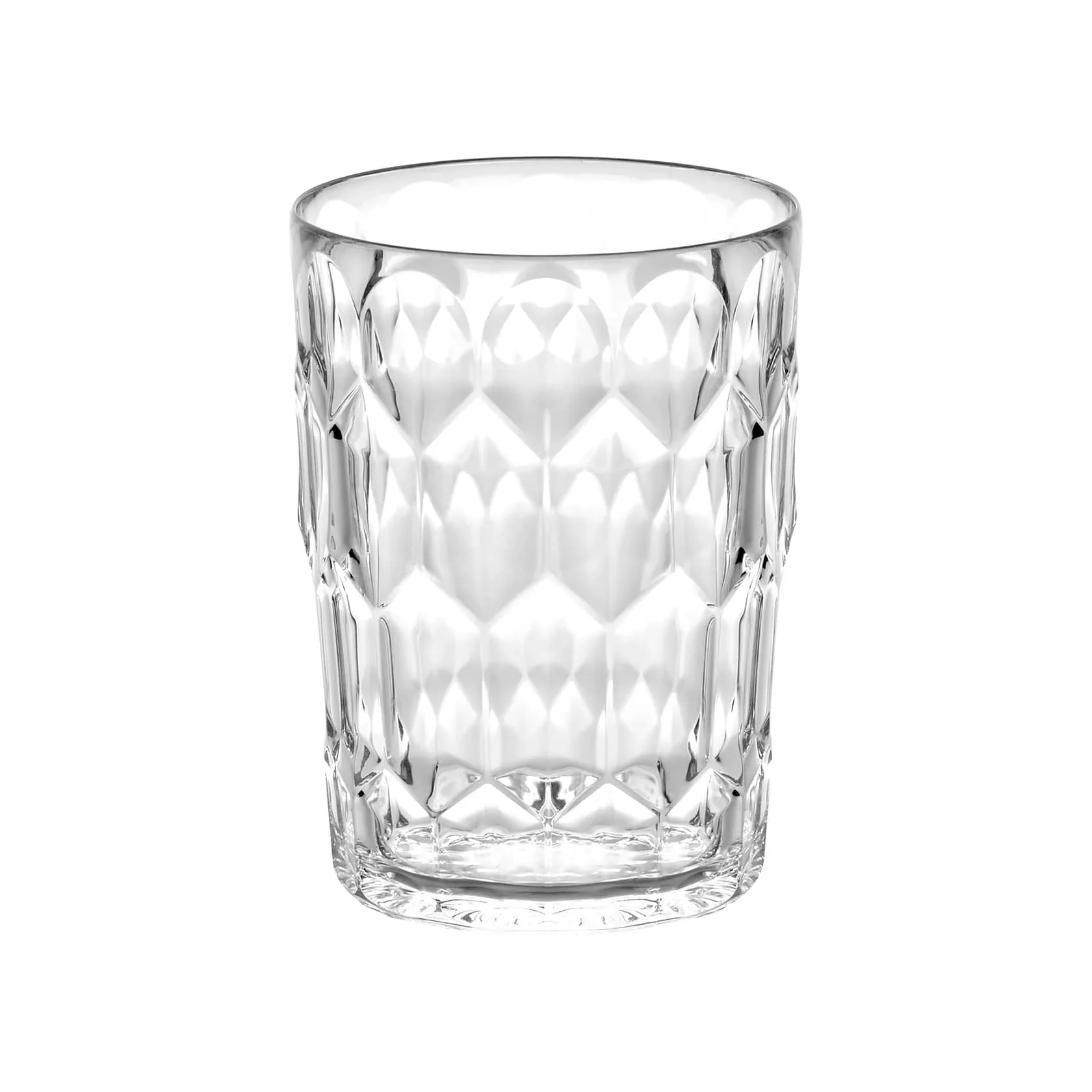 GUZZINI Bicchiere Alto Decoro 3 Vanity Bio-Based D 8,6 Cm H 11,8 Cm 480 Cc Trasparente