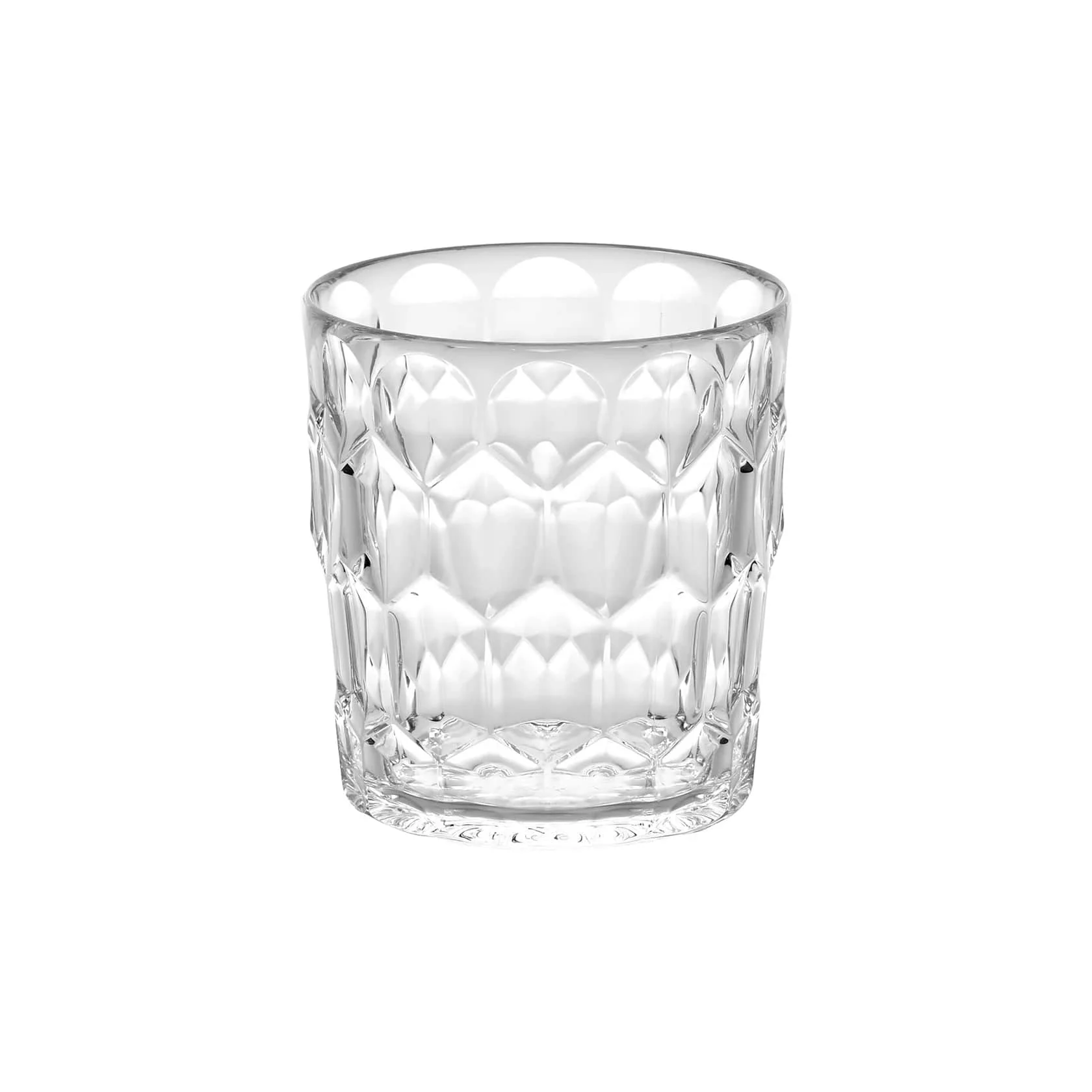 GUZZINI Bicchiere Basso Decoro 3 Vanity Bio-Based D 8,5 Cm 360 Cc Trasparente