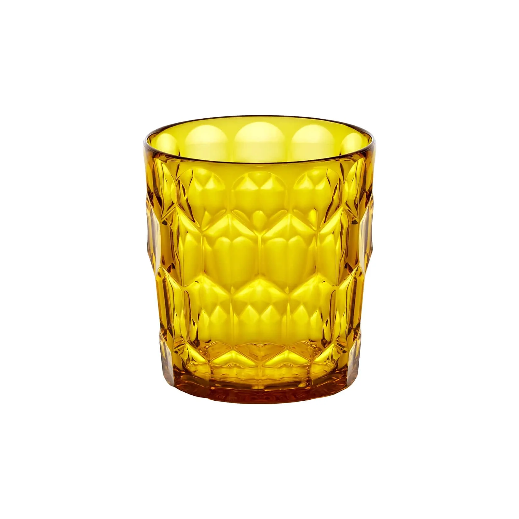 GUZZINI Bicchiere Basso Decoro 3 Vanity Bio-Based D 8,5 Cm 360 Cc Giallo Zafferano