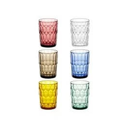 VANITY SET 6 BICCHIERI ALTI 480 CC COLORI ASSORTITI