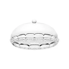 VANITY SET TORTIERA 30XH16 CM TRASPARENTE