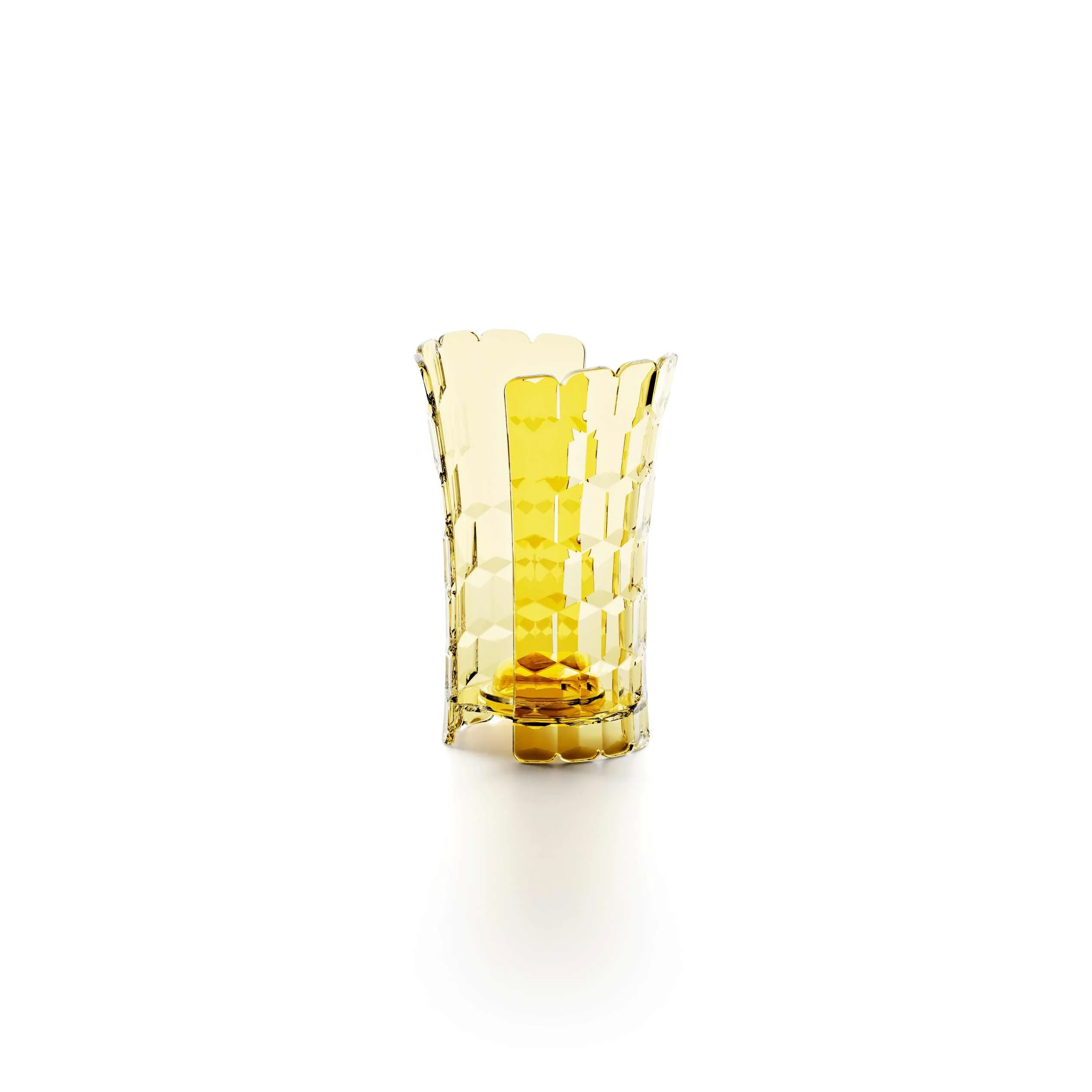 GUZZINI Portabicchieri Vanity Bio-Based 12 x 10,3 Cm H 18,30 Cm Giallo Zafferano
