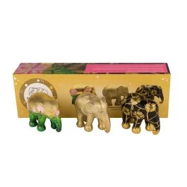ELEFANTI GOLDEN DELIGHT 3 PZ 7 CM