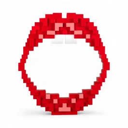 PIXEL MIRROR SPECCHIO MOUTH