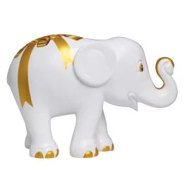 ELEFANTE SALVADANAIO GOLDEN BOWIE 15 CM