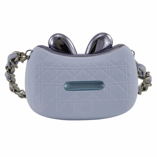 L'Arcolaio Borsetta con Manico e Auricolari Wireless Grigio 8,5x3,5x3,6 cm
