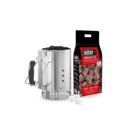 CIMINIERA DI ACCENSIONE + 2 KG BRICCHETTI