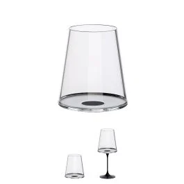 SPLITGLASS TUMBLER VINO ROSSO 2 PZ NERO