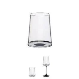 SPLITGLASS TUMBLER VINO BIANCO 2 PZ NERO