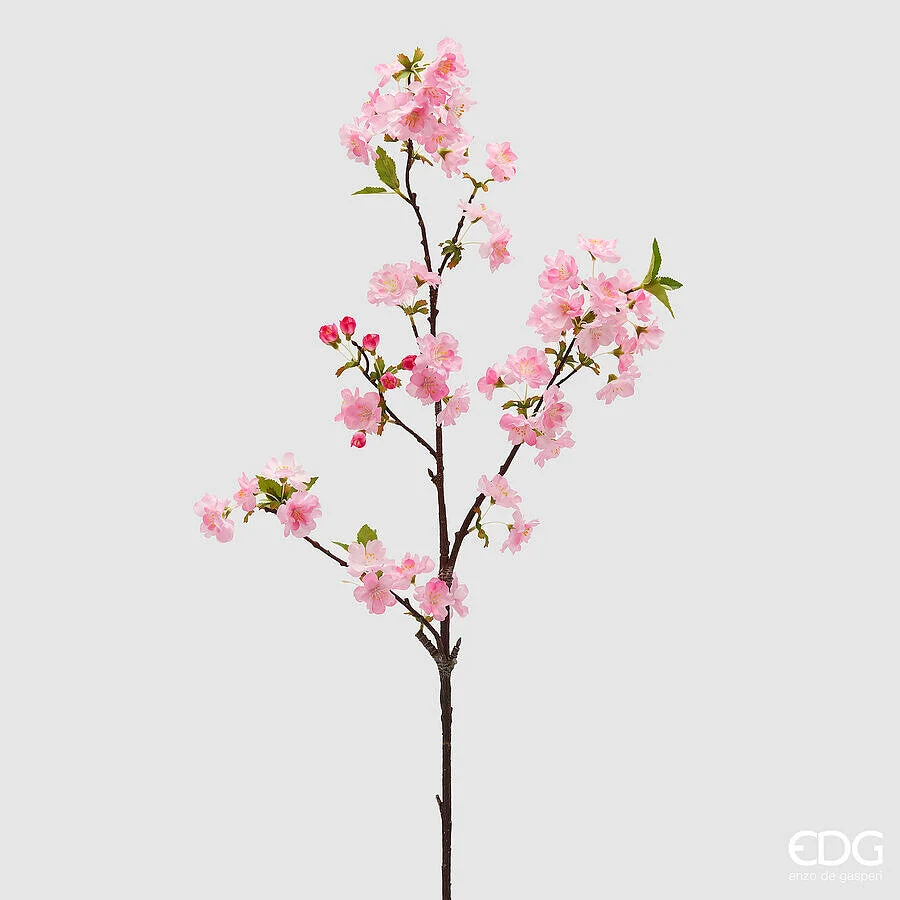 EDG Enzo De Gasperi Ramo Sakura Fiori di Ciliegio Artificiale H 92 Cm Pink