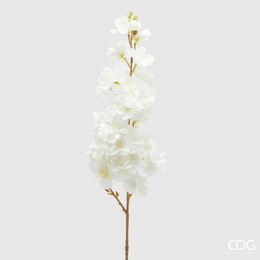 EDG Enzo De Gasperi Ramo Sakura Fiori di Ciliegio Artificiale H 70 Cm White