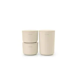 RENEW SET 3 CONTENITORI DA BAGNO SOFT BEIGE