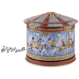 LATTA MUSICALE CAROUSEL CON BISCOTTI MELA E CANNELLA 300 G