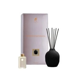 GIFT SET VASO 11,5 CM NERO - LATTE & AMBRA DOLCE