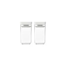 TASTY+ SET 2 BARATTOLI IMPILABILI 0.15L GRIGIO CHIARO