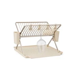 SINK SIDE SCOLAPIATTI RICHIUDIBILE CON PORTAPOSATE E BICCHIERI SOFT BEIGE