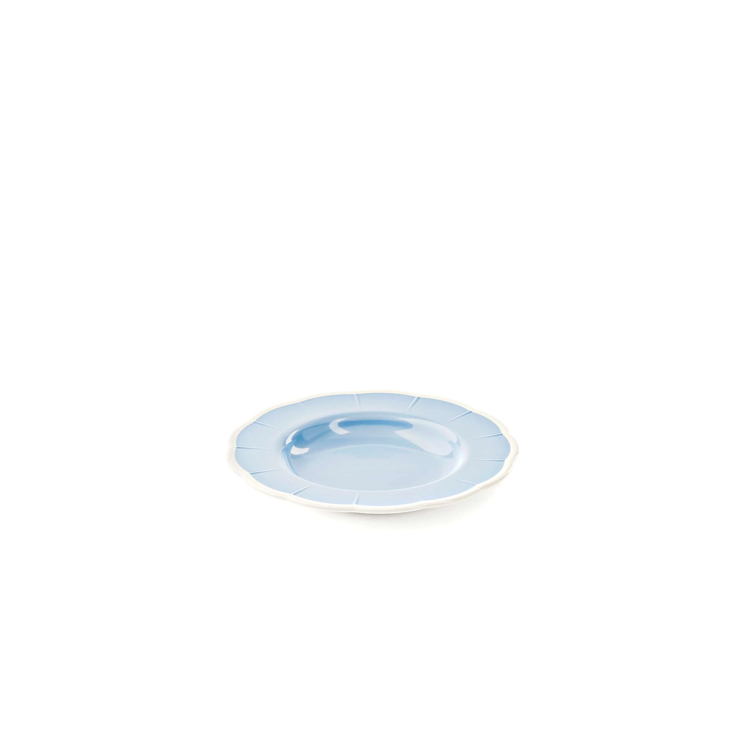 GUZZINI Piatto Fondo Melamina Flora D 24 Cm Table Decor Celeste Polvere