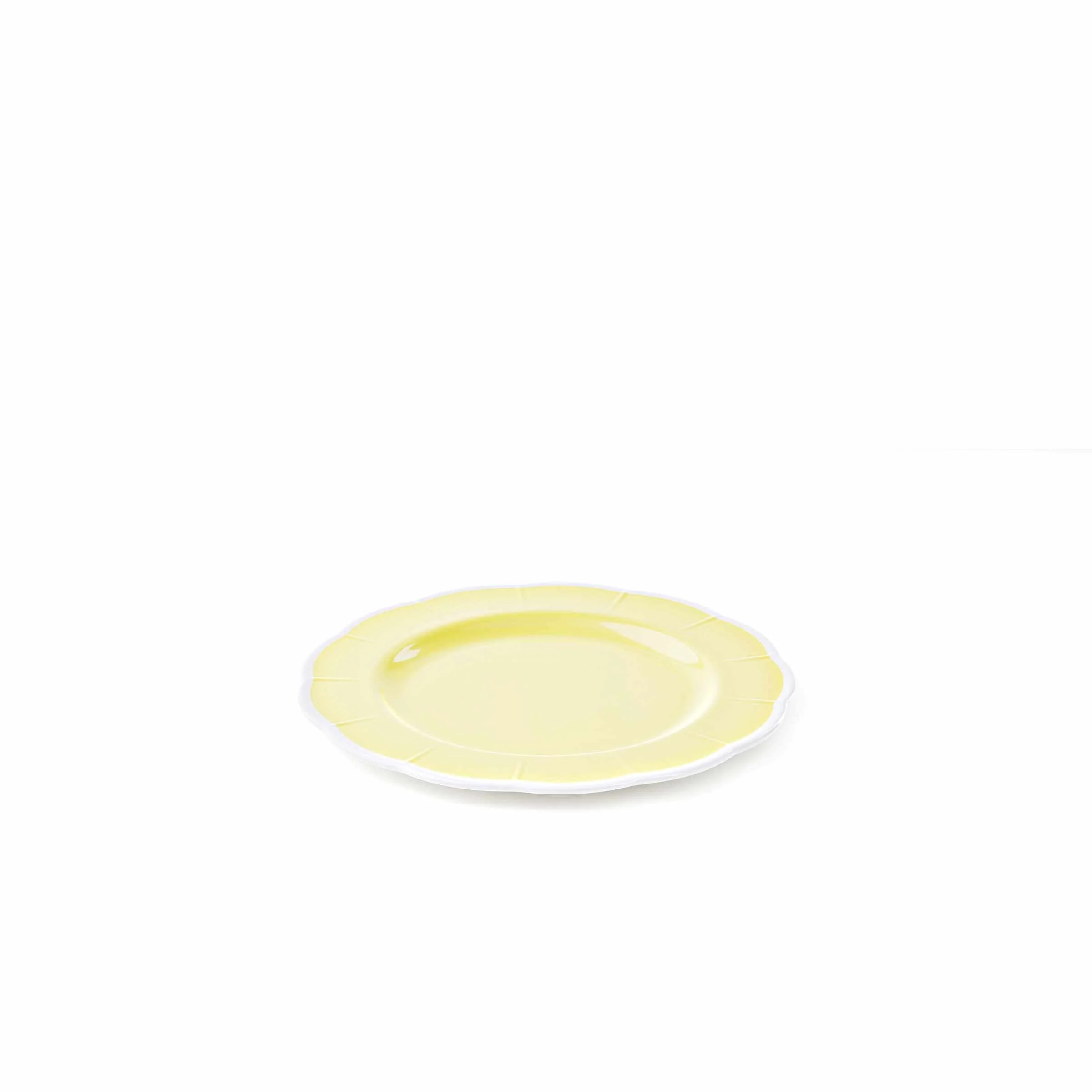 GUZZINI Piatto Piano Melamina Flora D 28 Cm Table Decor Giallo Polvere