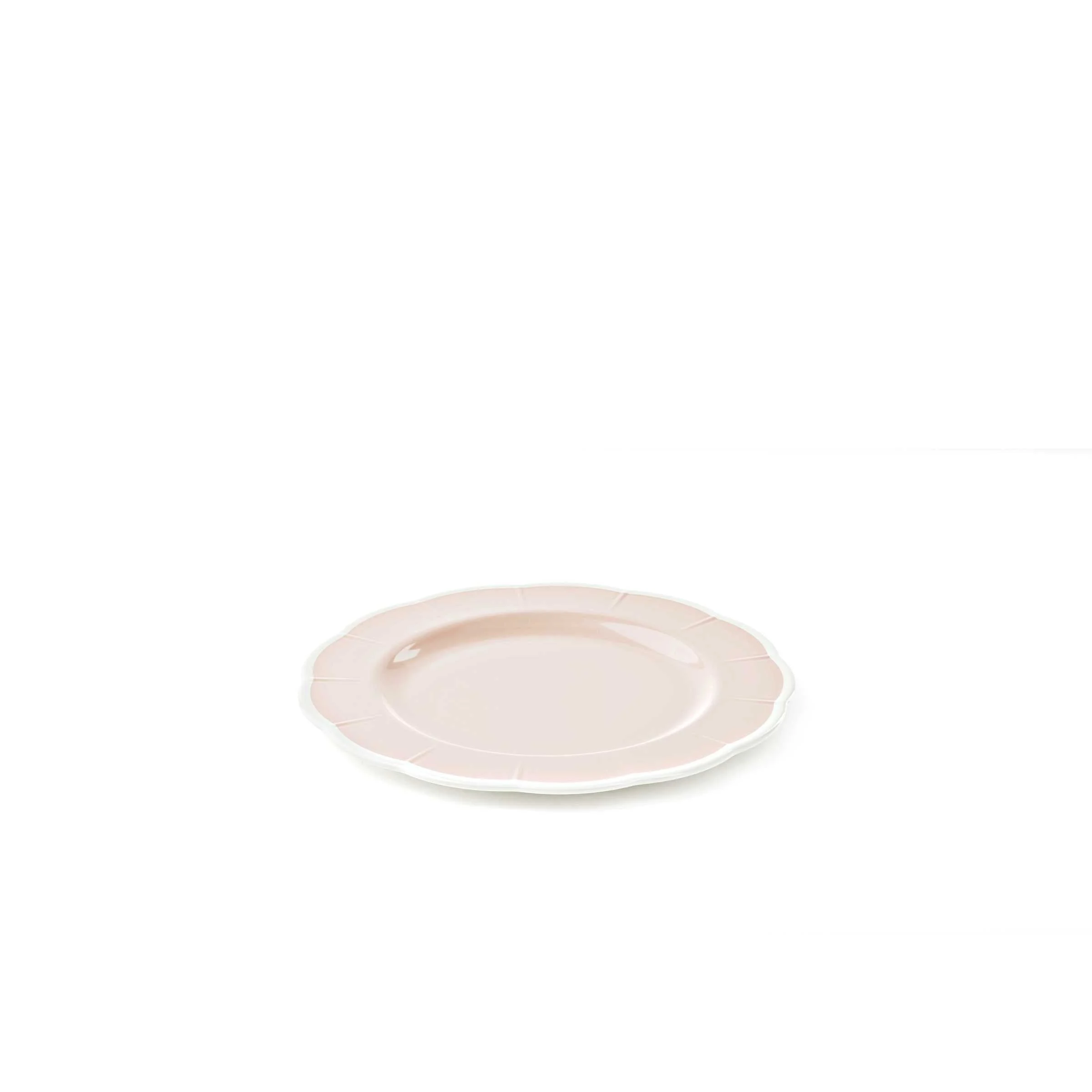 GUZZINI Piatto Piano Melamina Flora D 28 Cm Table Decor Rosa Polvere