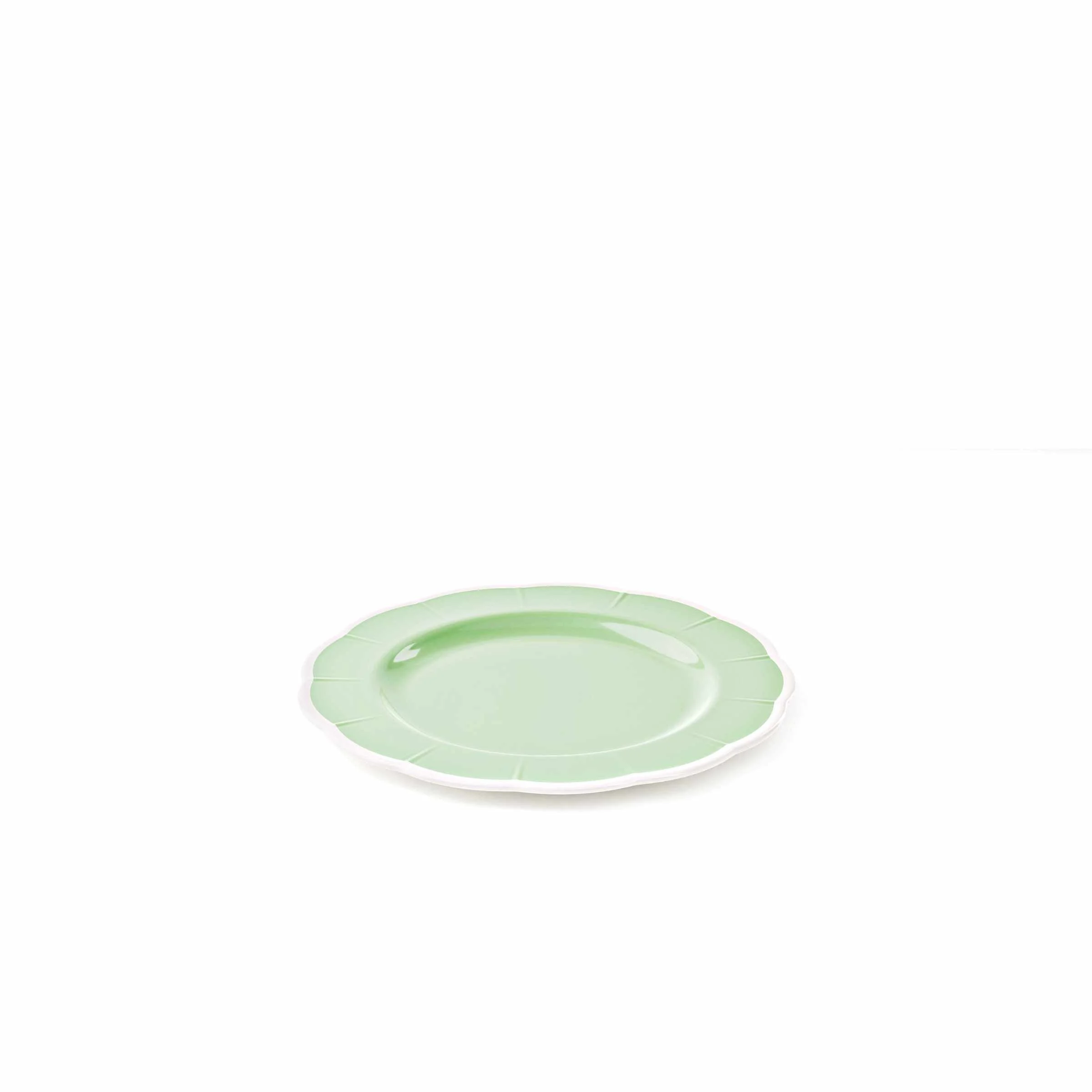 GUZZINI Piatto Piano Melamina Flora D 28 Cm Table Decor Verde Polvere