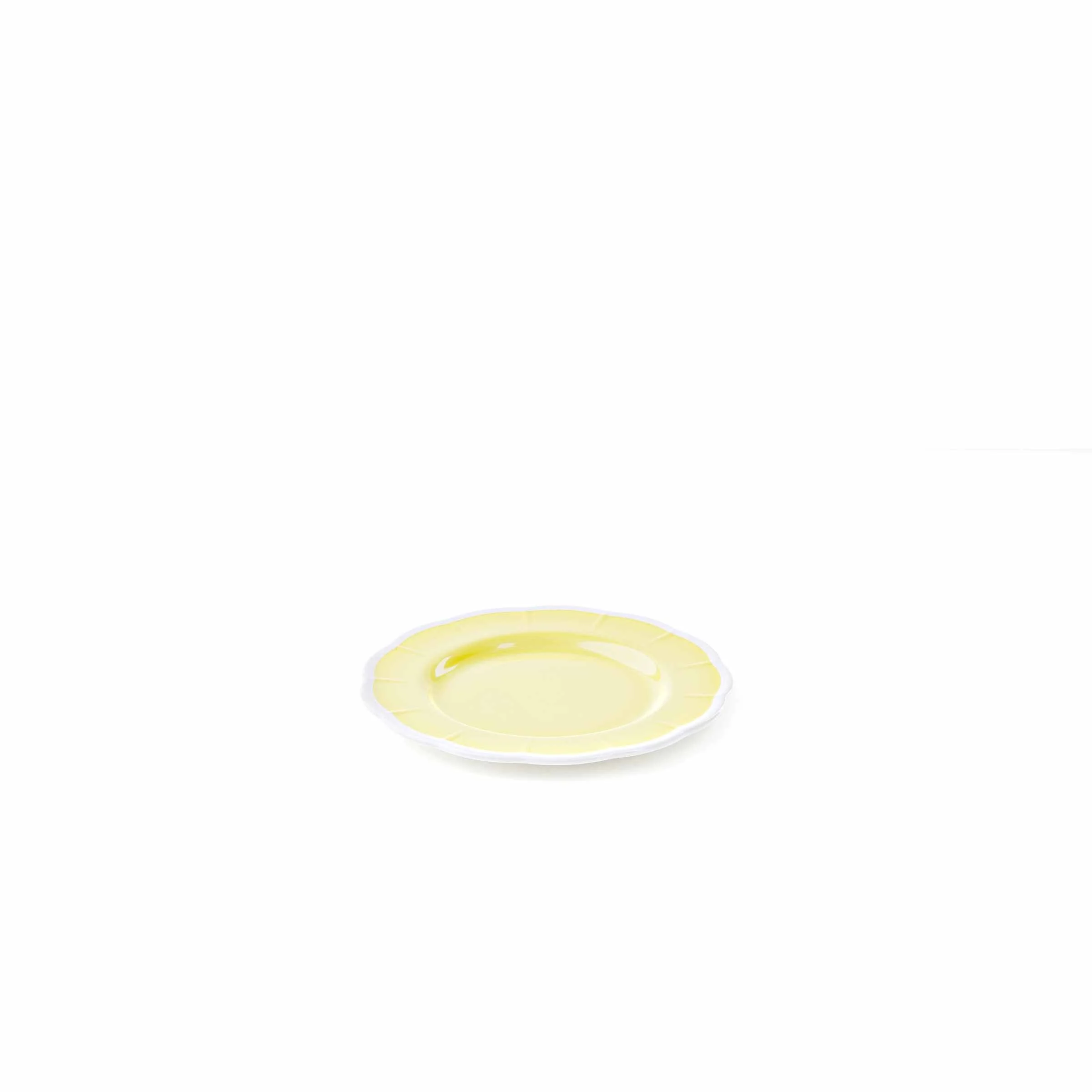 GUZZINI Piatto Dessert Melamina Flora D 21 Cm Table Decor Giallo Polvere