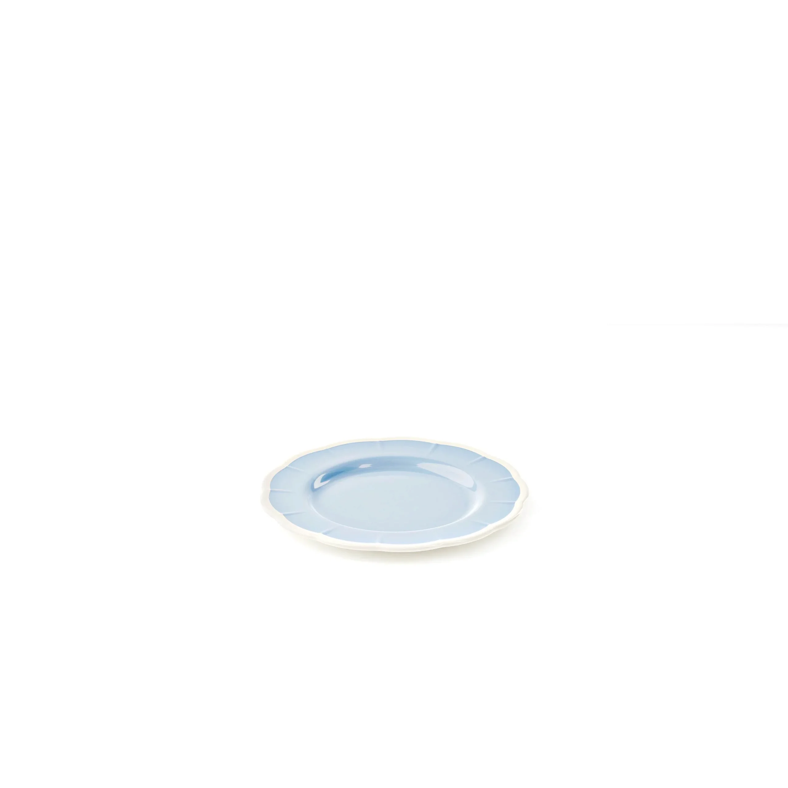 GUZZINI Piatto Dessert Melamina Flora D 21 Cm Table Decor Celeste Polvere