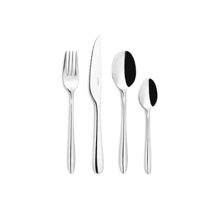 GUZZINI Set 24 Pz Posate Acciaio Coltelli, Cucchiai, Forchette, Cucchiaini