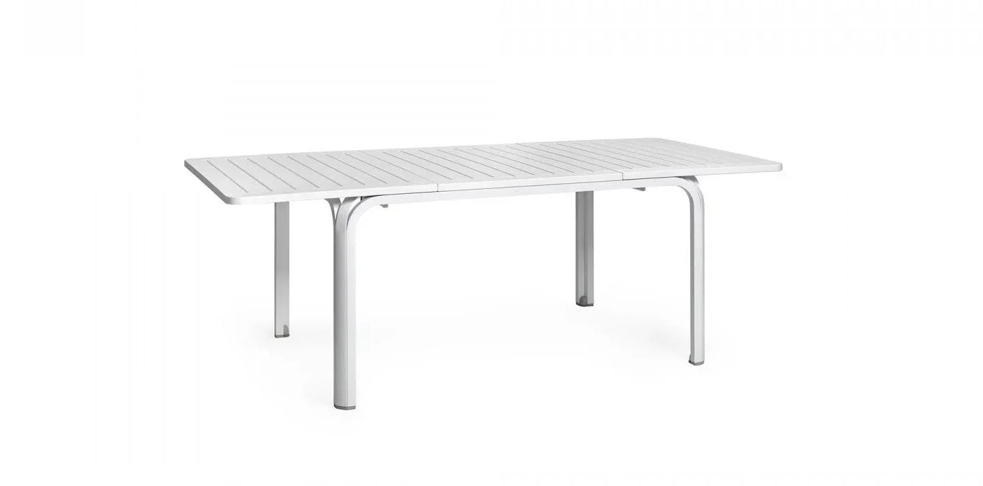 Nardi Tavolo Alloro 140 Extensible Rettangolare  140 / 210 x 100 Cm H 73 Cm Bianco