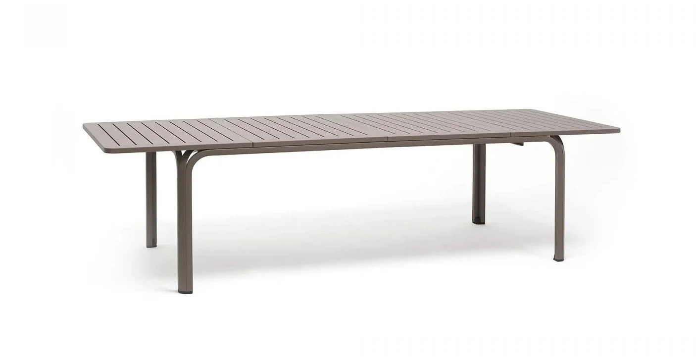 Nardi Tavolo Alloro 210 Extensible Rettangolare  210 / 280 x 100 Cm H 73 Cm Tortora