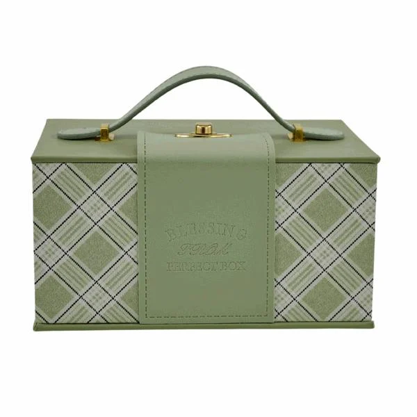 L'Arcolaio Scatola Rettangolare Piccola Vintage Green 21,5x15,5x11 cm