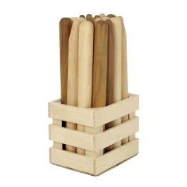 MATTARELLO IN FAGGIO E NOCE 36 CM