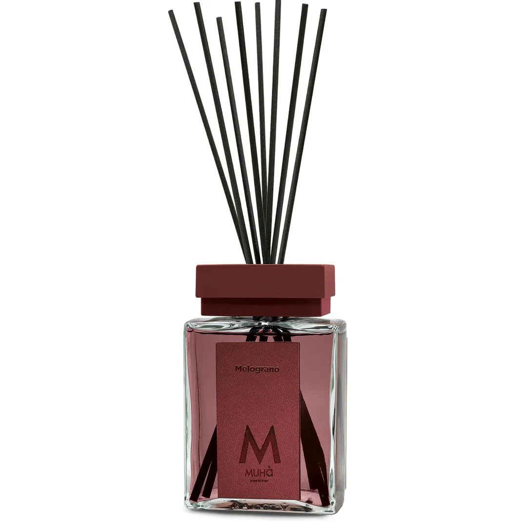 Muhà Luxe Perfume Diffusore Ambiente con Bastoncini Melograno 1.000 Ml