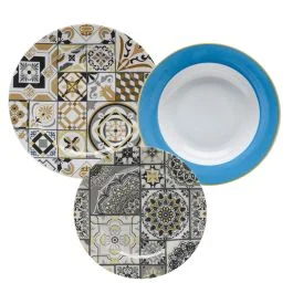 OSTUNI SERVIZIO PIATTI TAVOLA 18 PZ