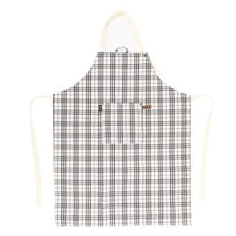 SHERLOCK GREMBIULE PER CUCINA CHECKER NERO CM 68 X 85