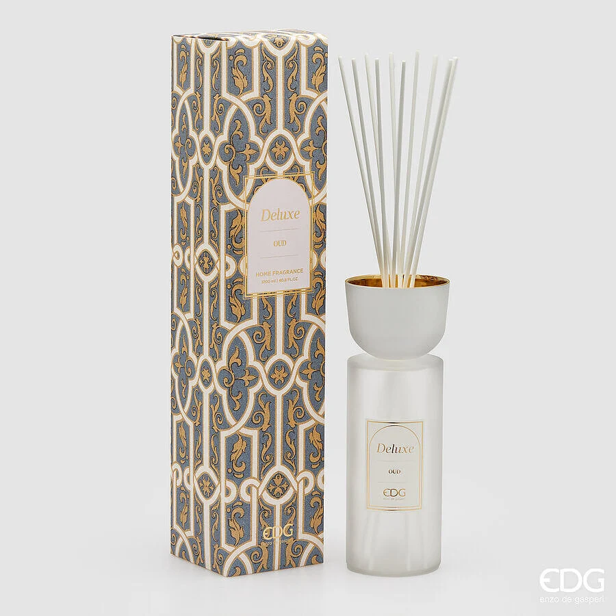 EDG Enzo De Gasperi Profumatore Bottiglia Deluxe 1.200 Ml H 30 Cm D 11 Cm Oud Scatola Regalo