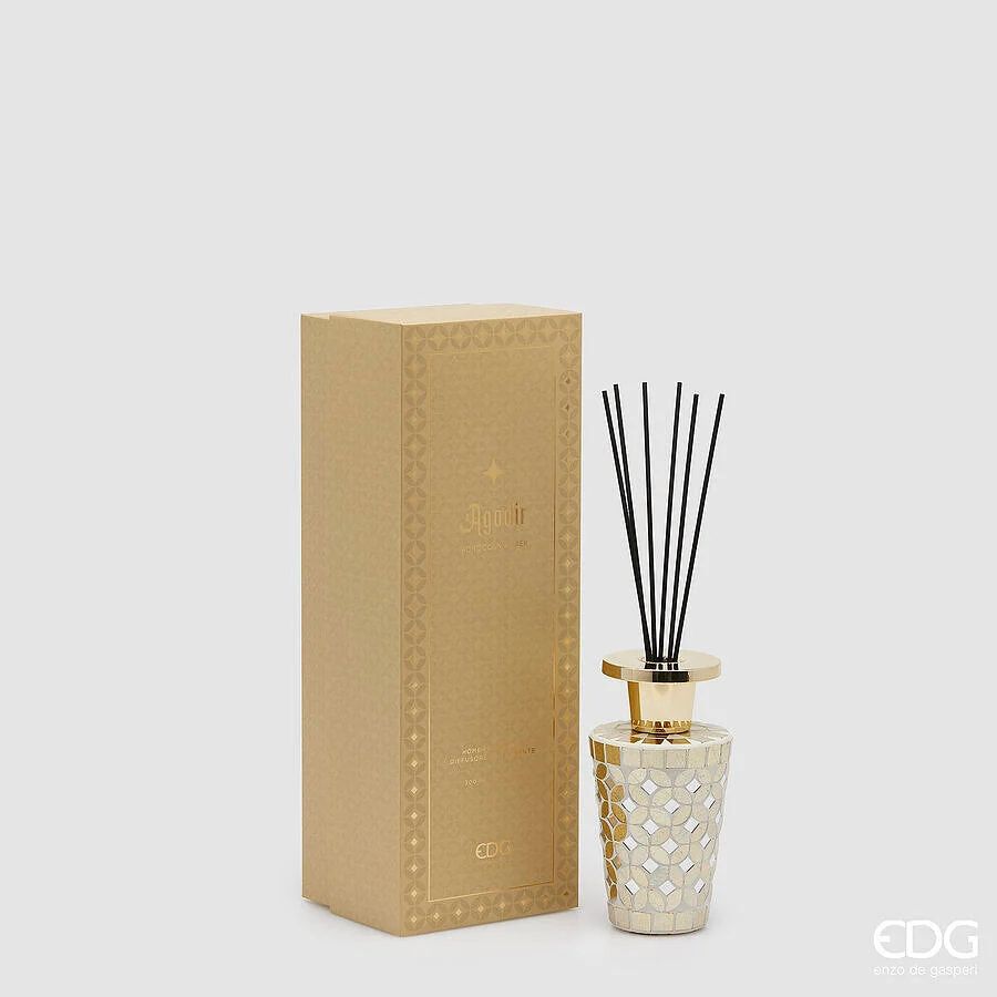 EDG Enzo De Gasperi Profumatore Bottiglia Agadir 300 Ml H 17,5 Cm D 9 Cm Ambra Marocchina