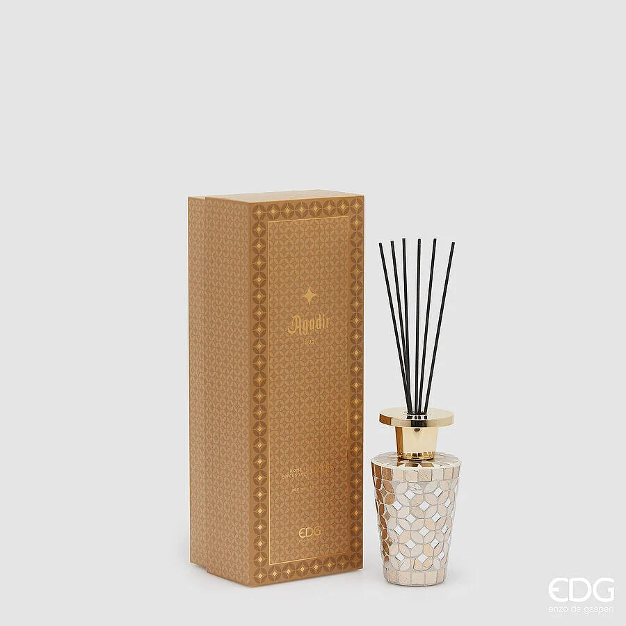EDG Enzo De Gasperi Profumatore Bottiglia Agadir 300 Ml H 17,5 Cm D 9 Cm Oud