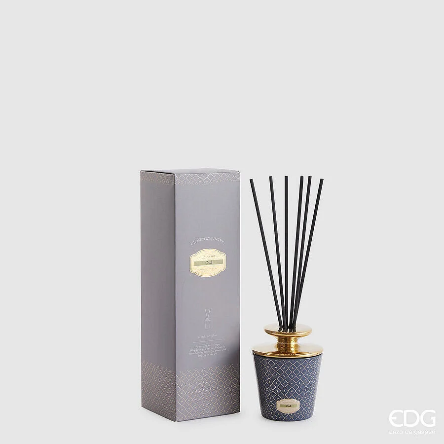 EDG Enzo De Gasperi Profumatore Bottiglia Enigma 200 Ml H 11,5 Cm Oud Scatola Regalo
