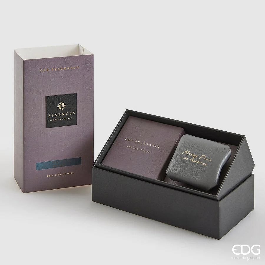 EDG Enzo De Gasperi Profumatore Auto Cuir 10 Ml L 6 Cm L 5,5 Cm Black Pepper Scatola Regalo