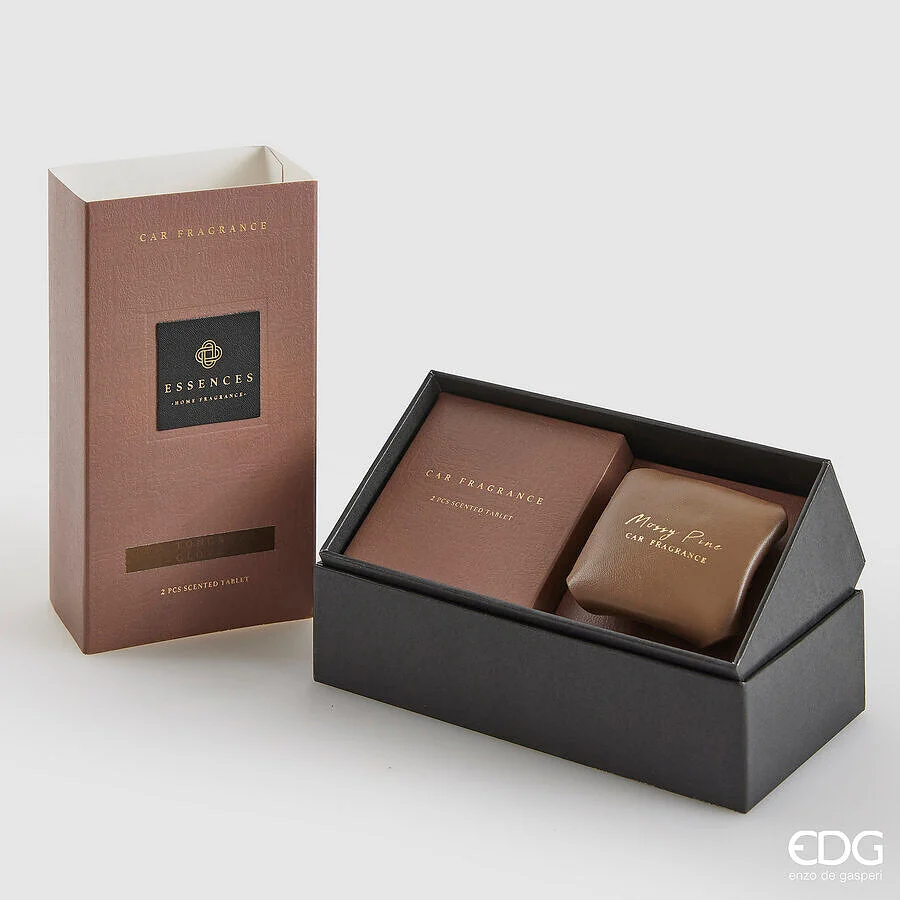 EDG Enzo De Gasperi Profumatore Auto Cuir 10 Ml L 6 Cm L 5,5 Cm Tonka Clove Scatola Regalo