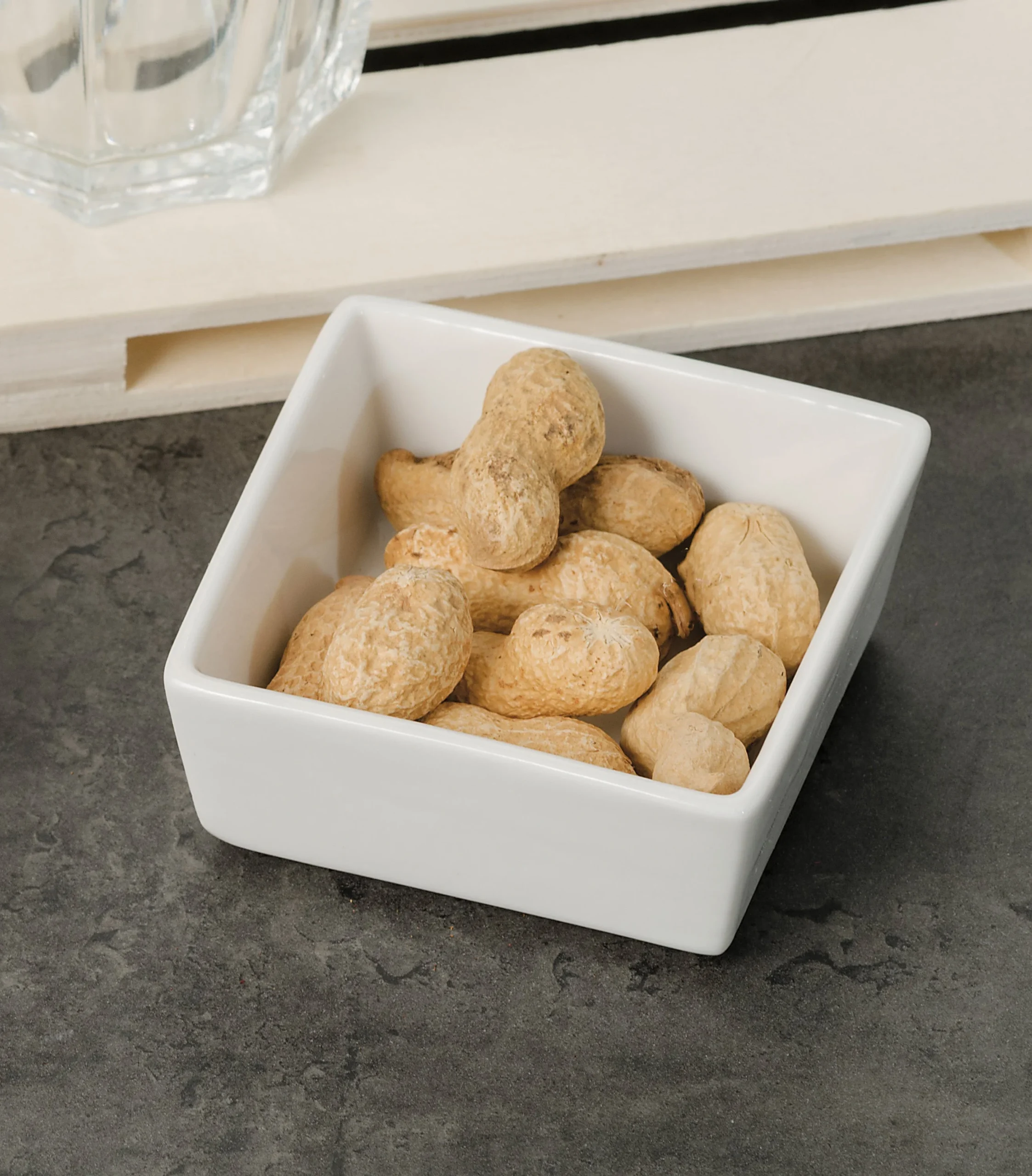 Ad Trend Ciotola Porcellana H 3,5 x 8 x 8 Cm Bianco