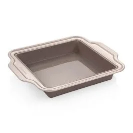 DELICIA TORTIERA QUADRATA IN SILICONE CM20X20 CON BORDO IN METALLO 623320