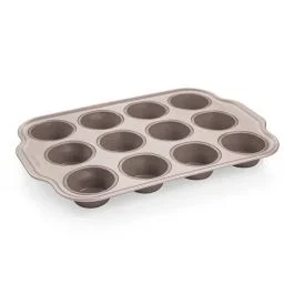 DELICIA STAMPO 12 MUFFIN IN SILICONE CON BORDO IN METALLO 623322