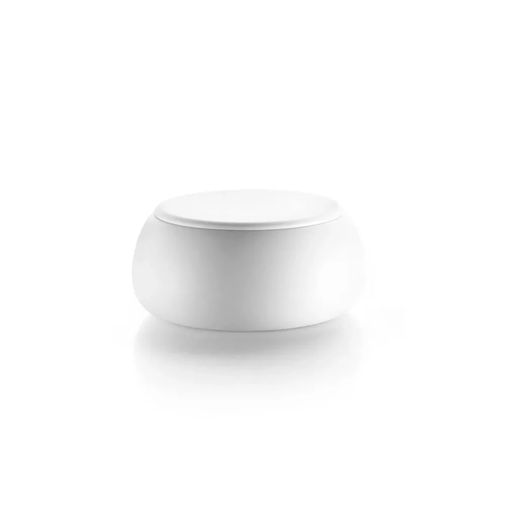 Plust T Ball Tavolino Contenitore con Piano Bianco